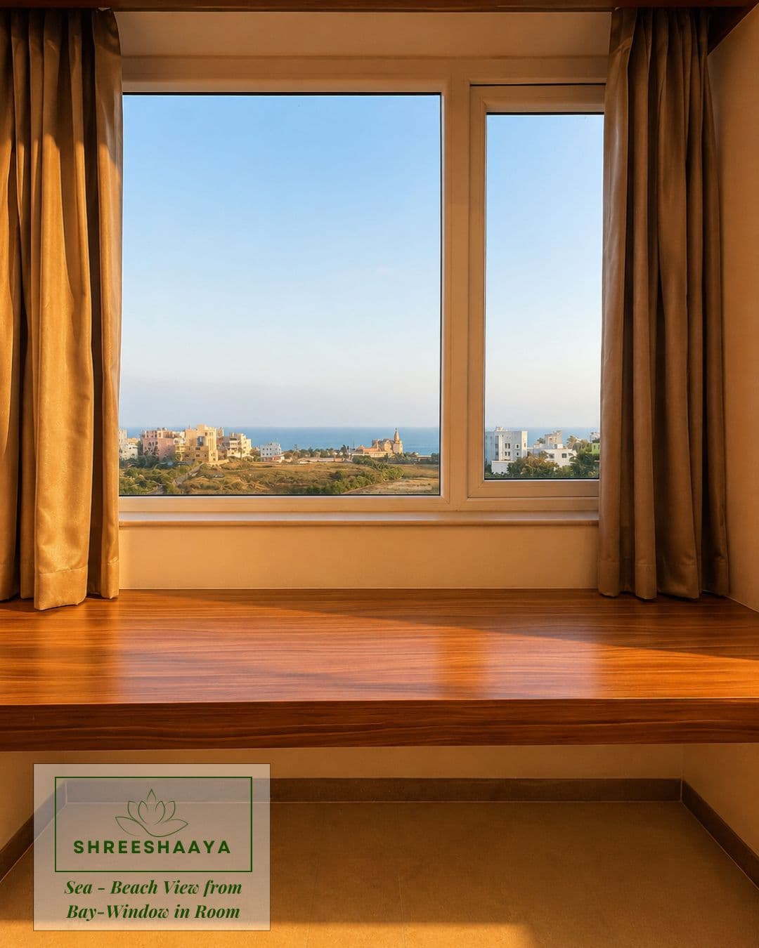 Sea view from the bay window
